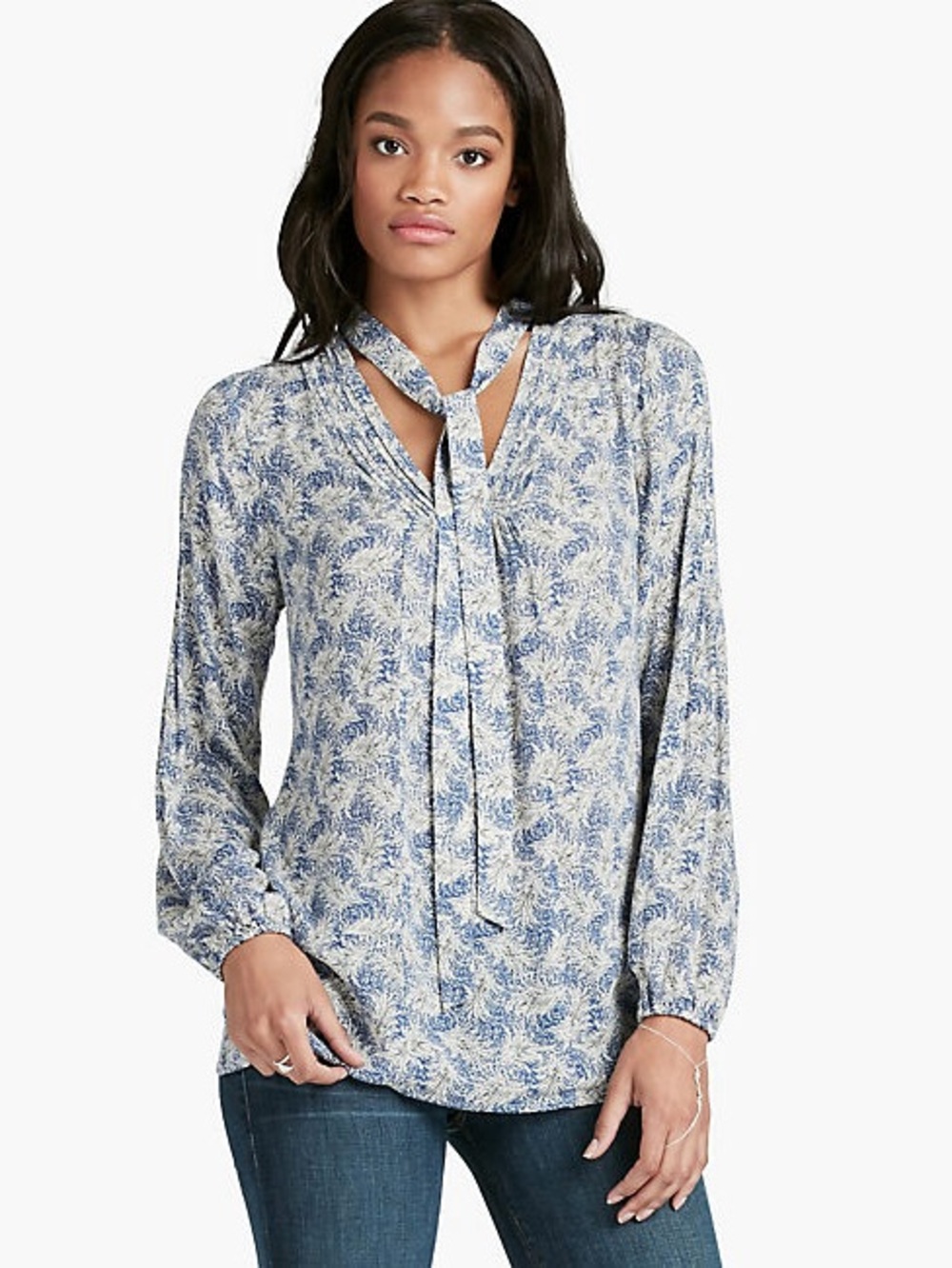 LUCKY BRAND Tie Front Top